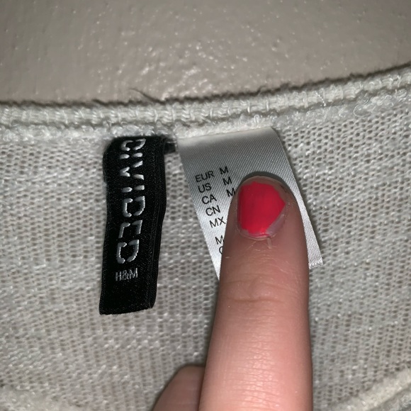 H&M White Sweater with Lace Trim - Picture 2 of 4